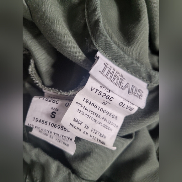 Vital Threads Green Scrub Set S Nurse Medical Healthcare - Picture 4 of 4